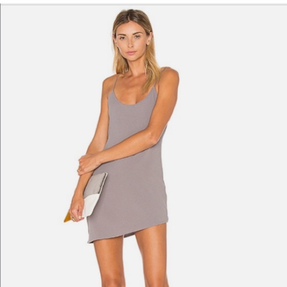 Trois mini gray dress
